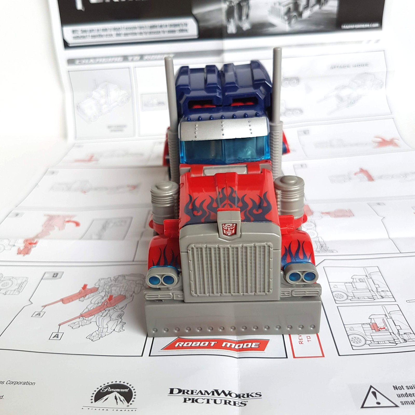 Transformers OPTIMUS PRIME Truck 2007 18cm Autobot Robot Action Figure Toy EUC5