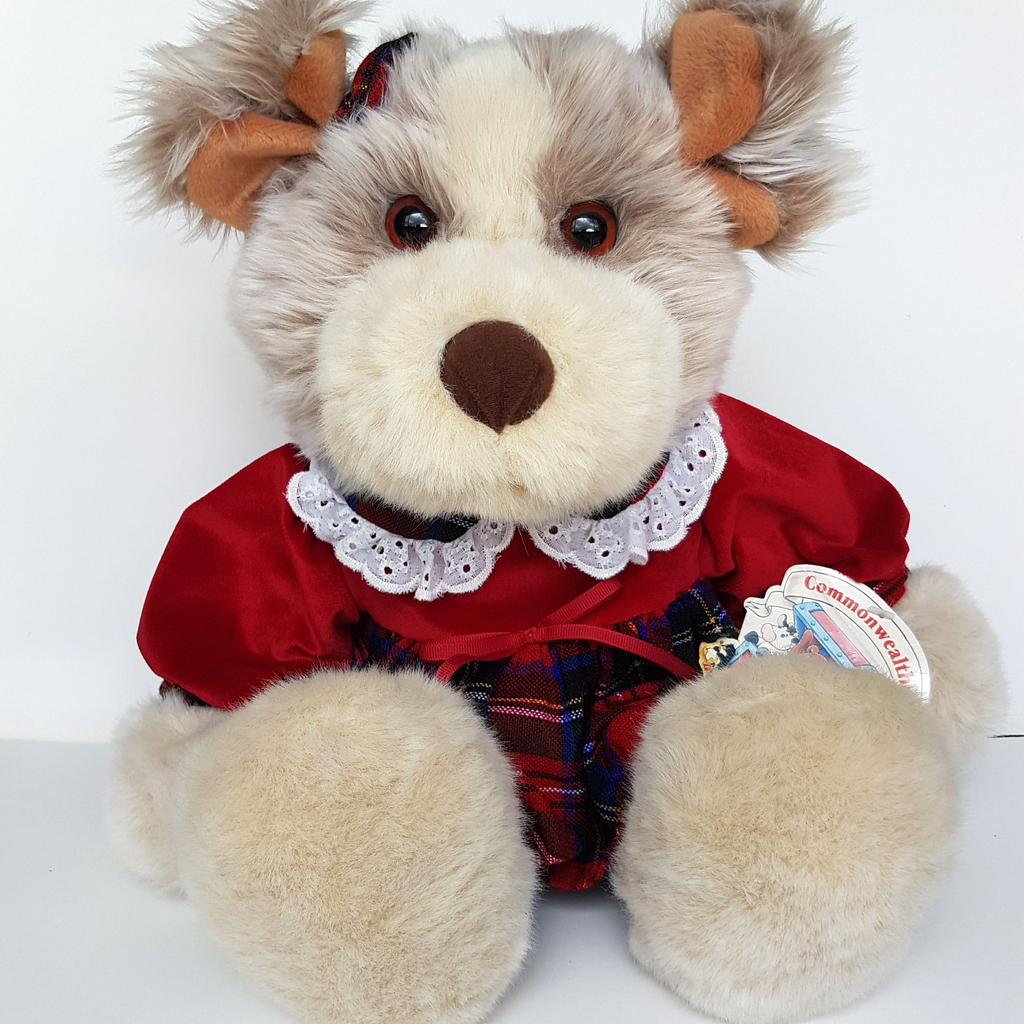 Vintage CHRISTMAS TEDDY BEAR Plush 49cm Commonwealth Toy Soft Toy Stuffed Animal5