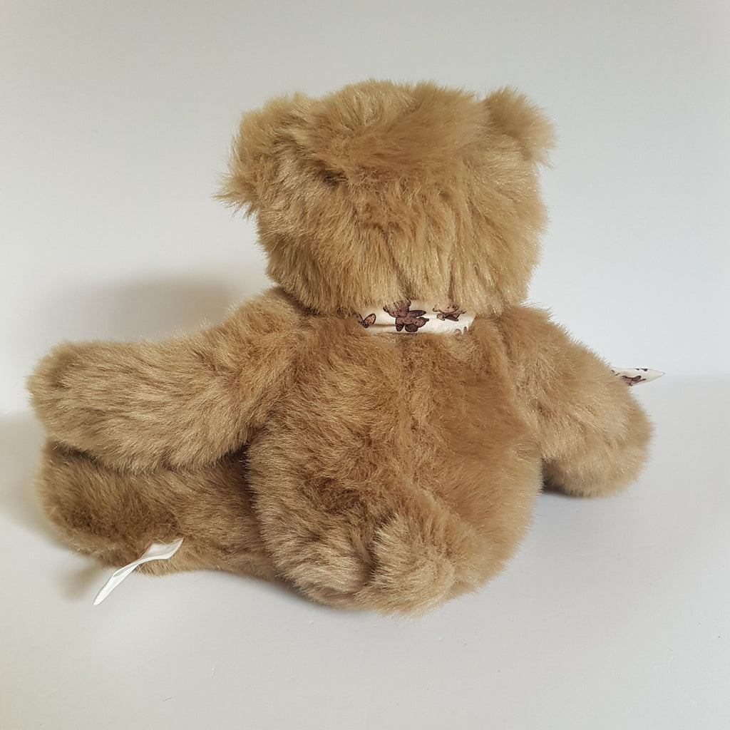 Floppy TEDDY BEAR Bow 32cm Plush Soft Toy Heavy Stuffed Animal Cuddly Beanbag3