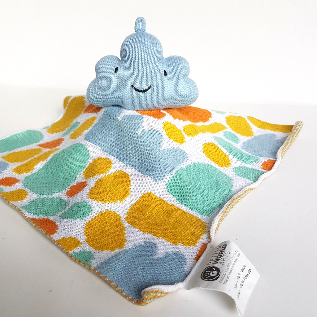 Better World Arts CLOUD LOVEY Knit Plush Soft Toy Comforter Security Blanket Toy2