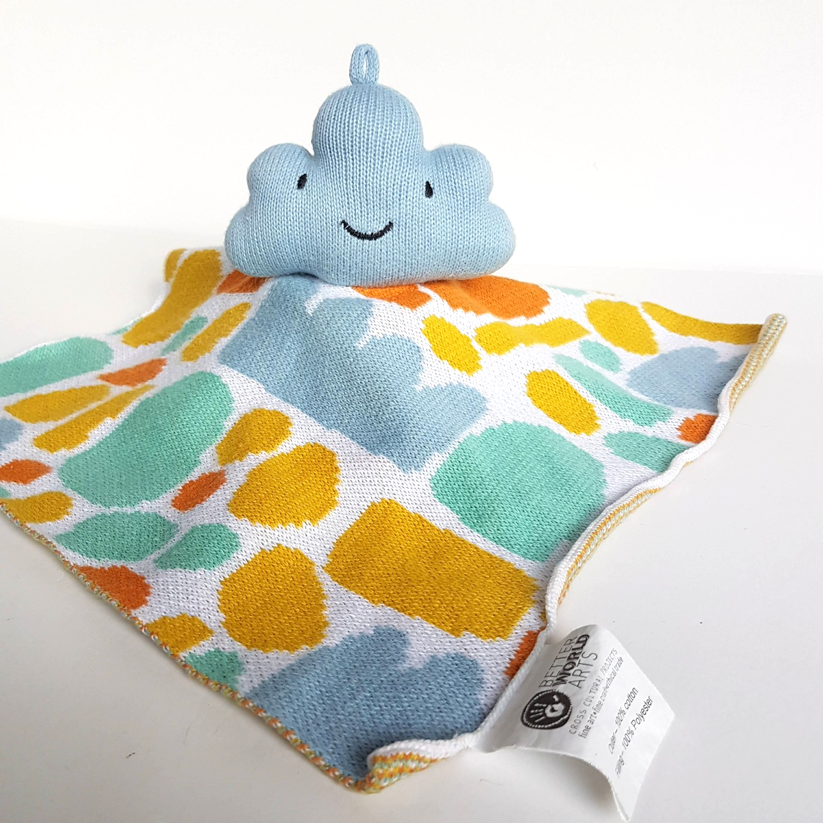 Better World Arts CLOUD LOVEY Knit Plush Soft Toy Comforter Security Blanket Toy2