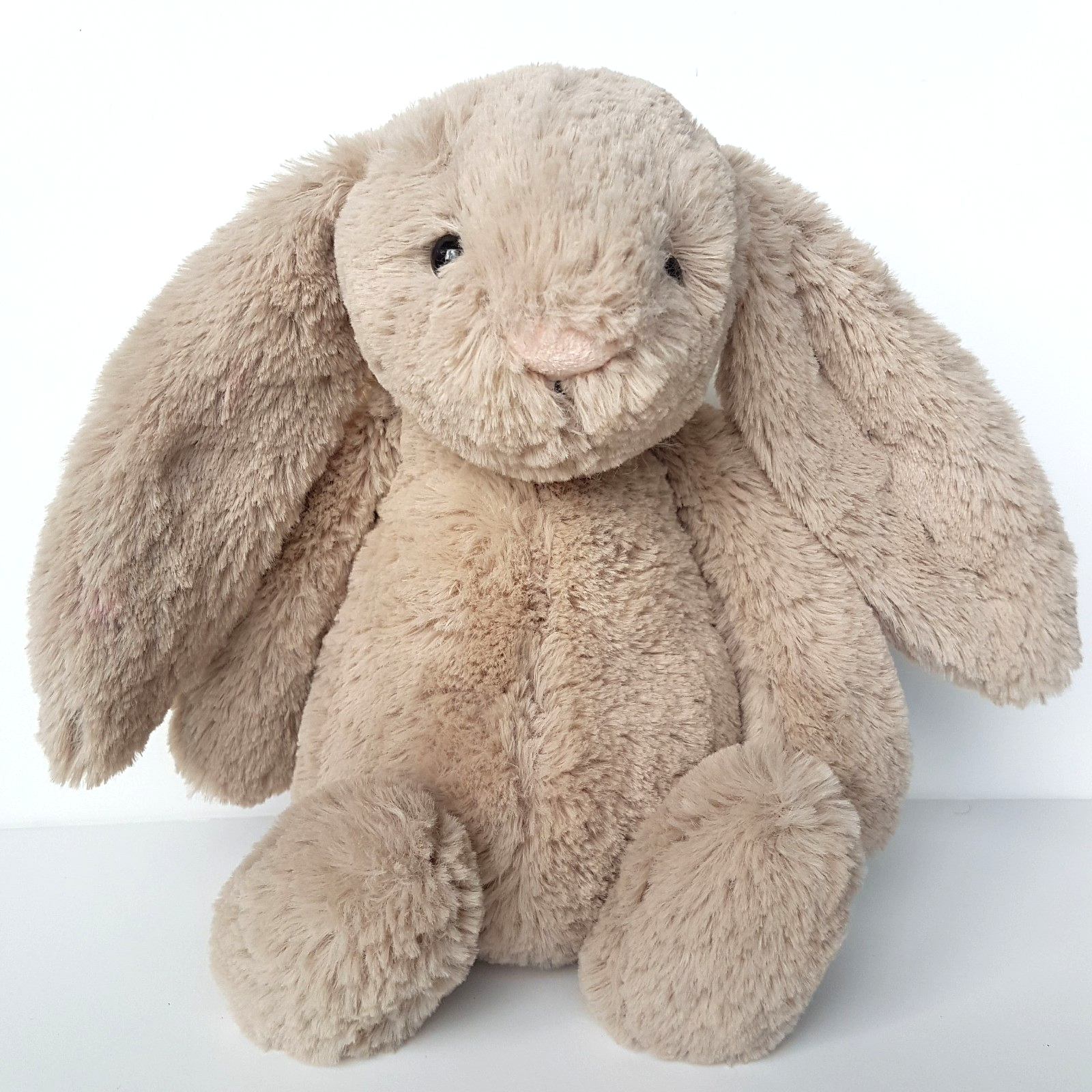 Jellycat BEIGE BASHFUL BUNNY Medium 12" Plush Stuffed Animal Soft Toy3