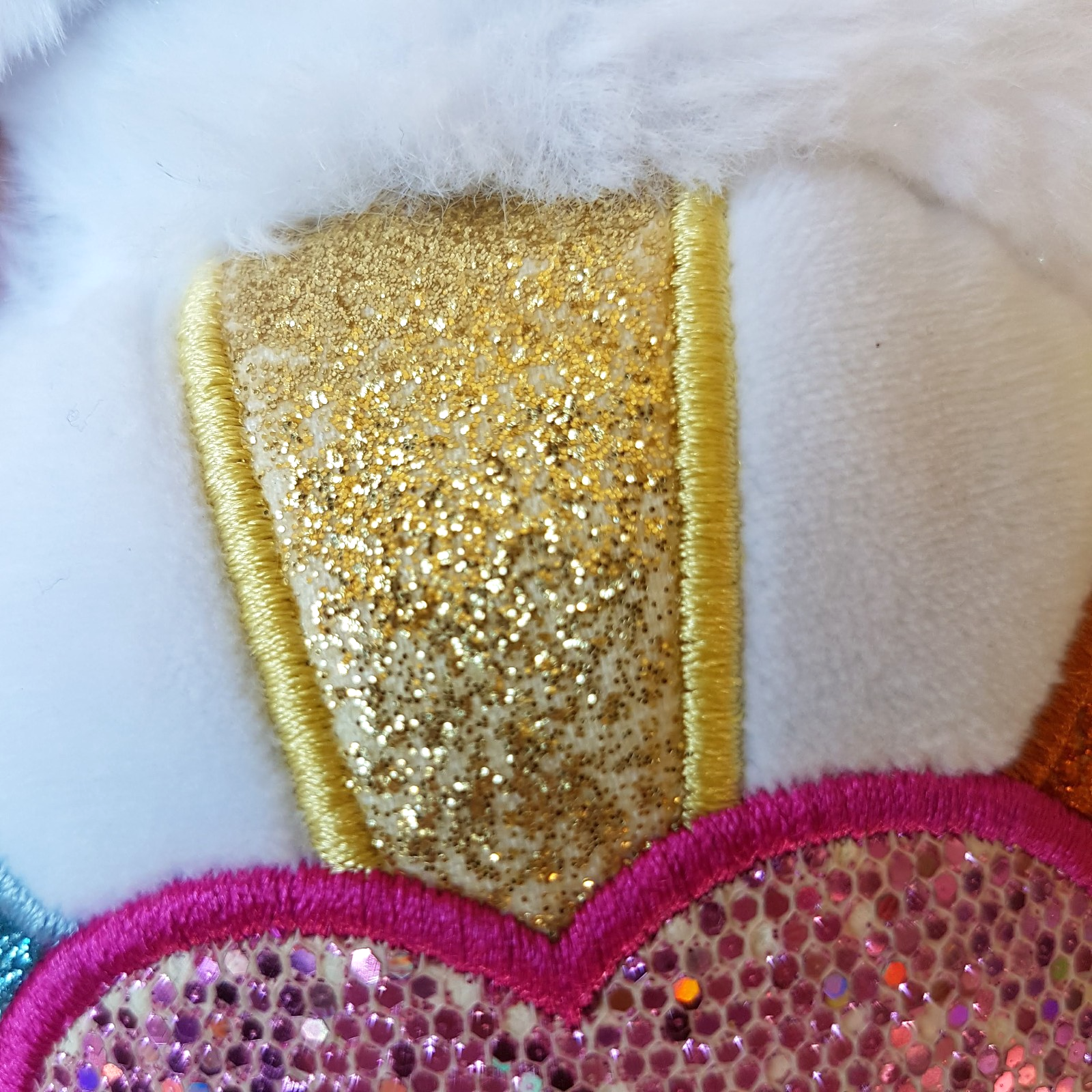 Care Bear HOPEFUL HEART Collector's Edition 2022 36cm Crystal Nose White Glitter15