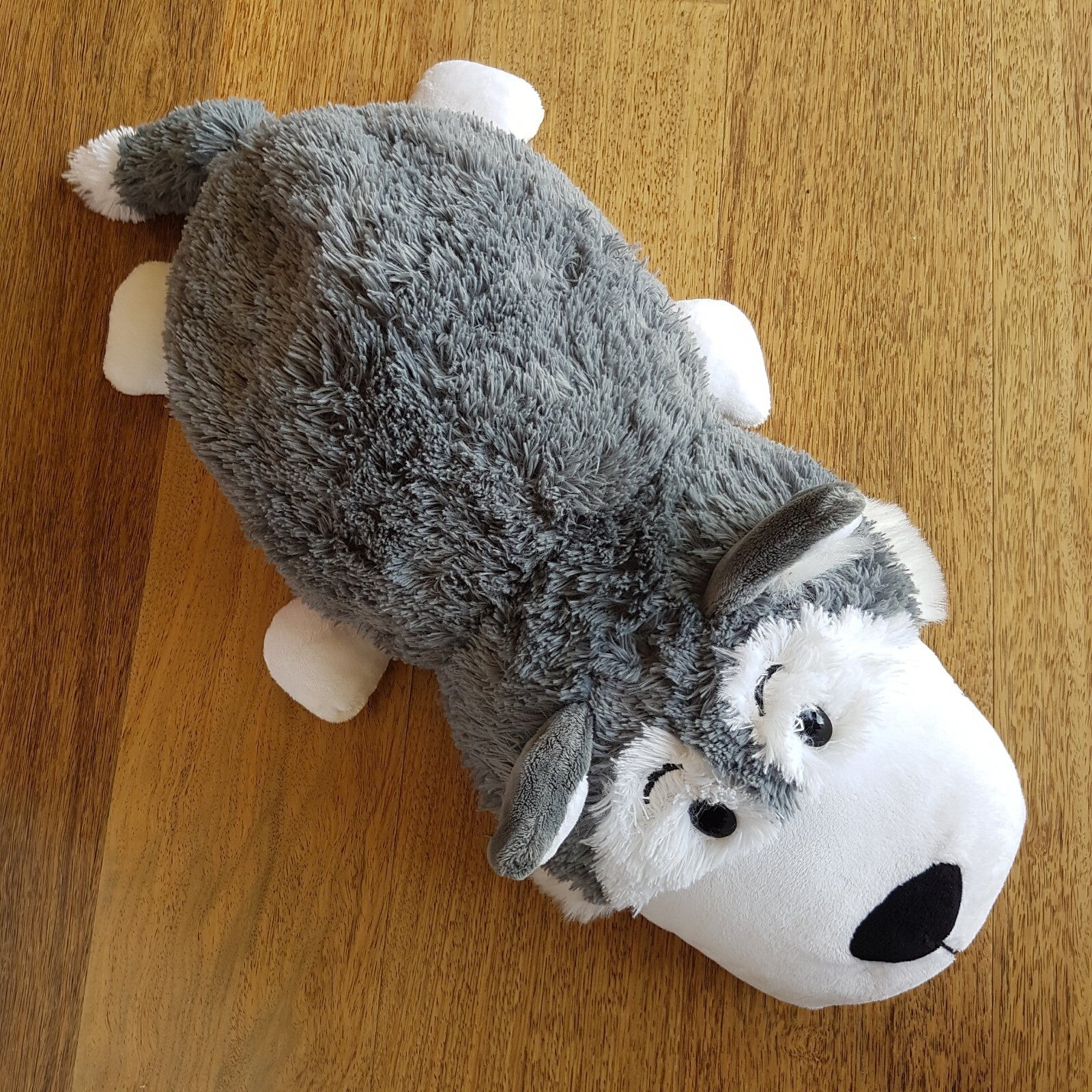 Flip a Zoo HUSKY DOG POLAR BEAR Plush 48cm Stuffed Animal Soft Toy Reversible3