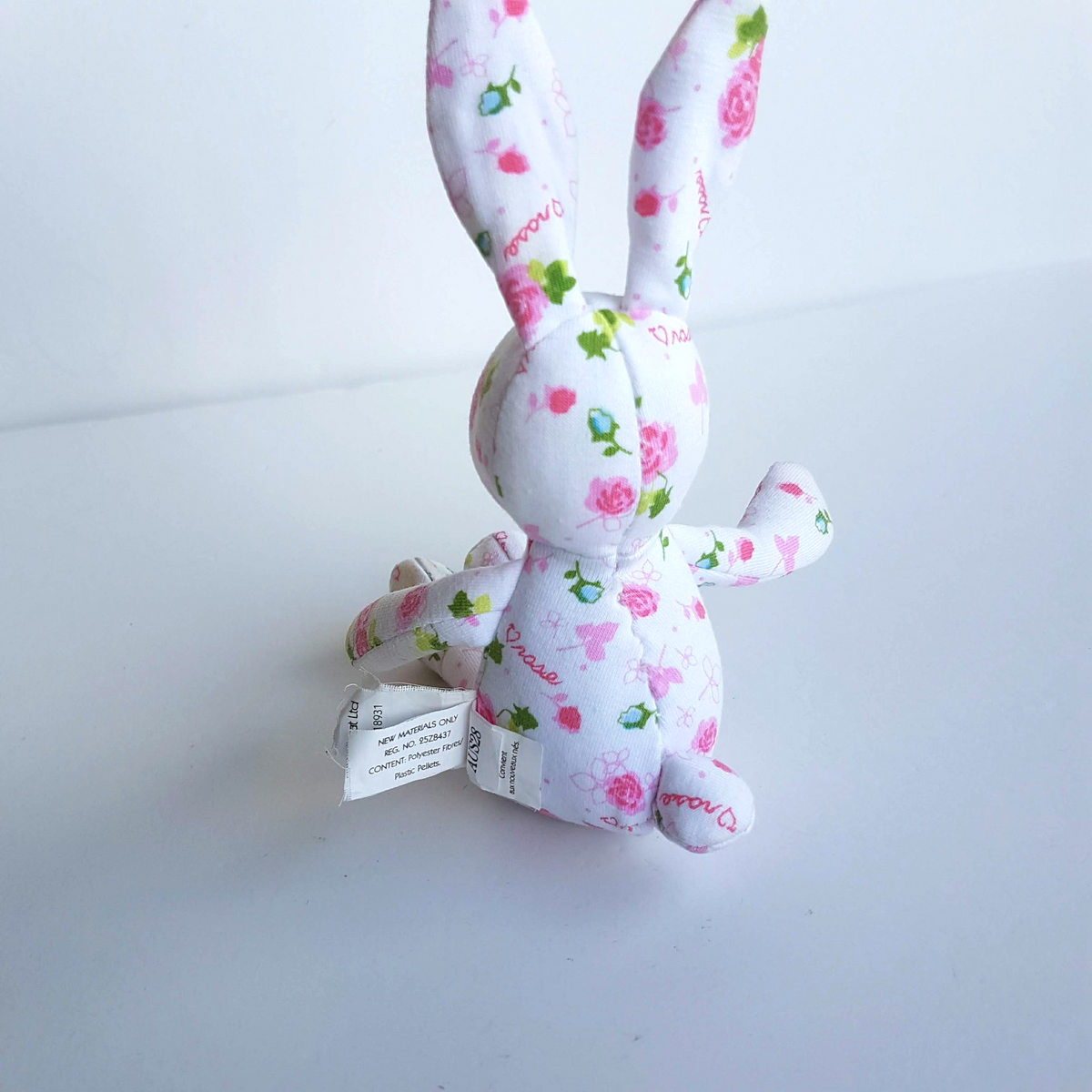 Jellycat Jelly Kitten ROSE BUNNY Baby RATTLE Soft Toy 22cm Stuffed Animal Pink4