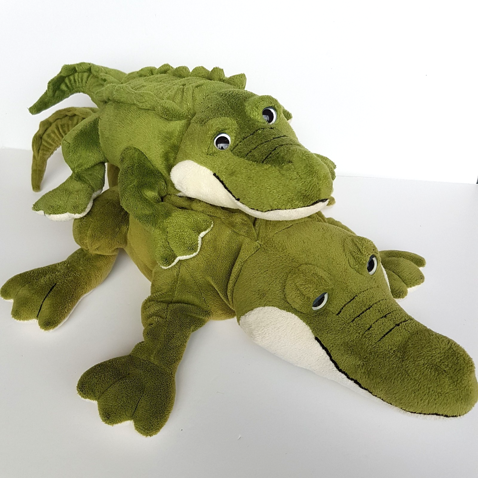 Wild Republic CROCODILE MUM & BABY Alligator Gator Plush Stuffed Animal Soft Toy0