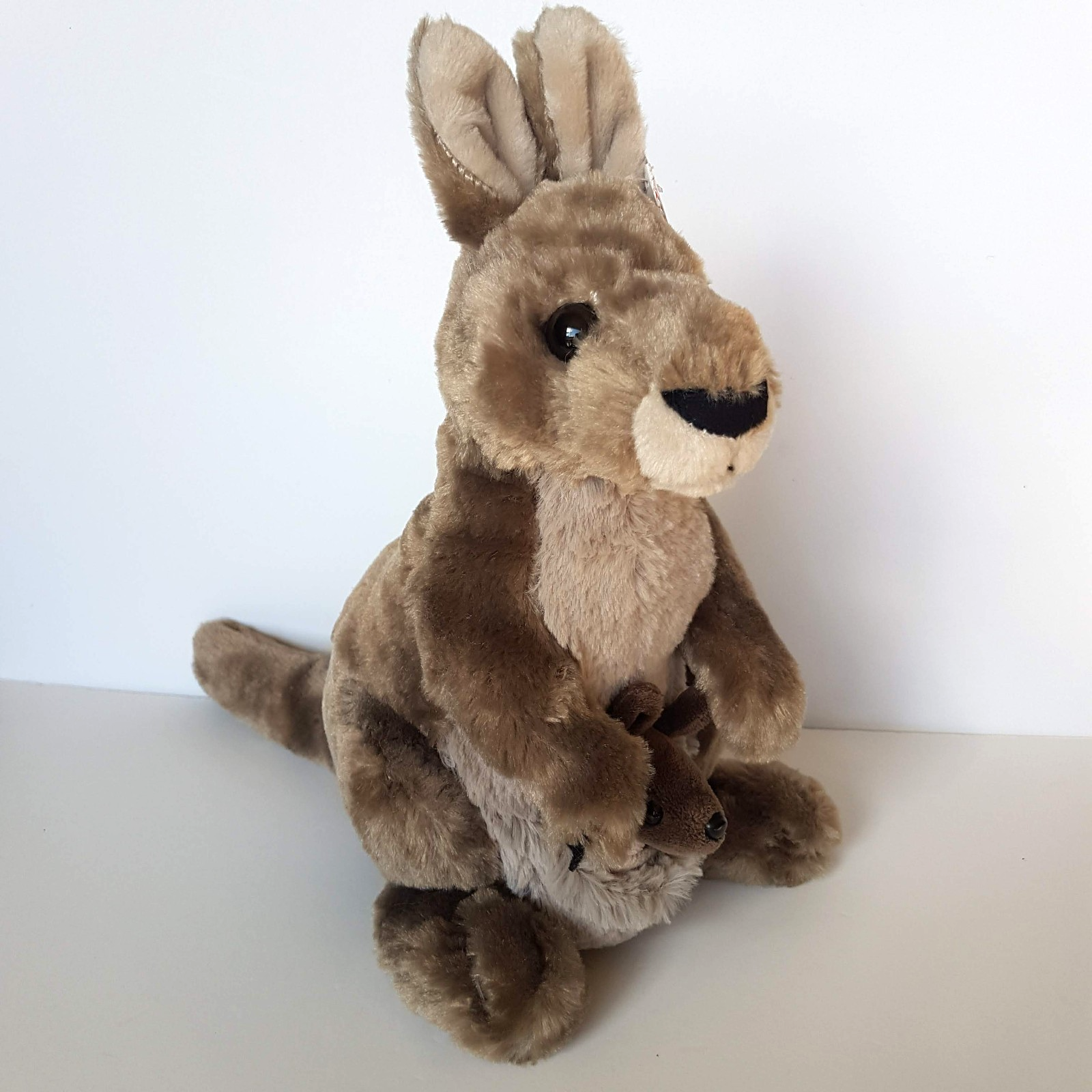 Wild Republic KANGAROO & JOEY 33cm Stuffed Animal Soft Toy Australian Animal TAG2