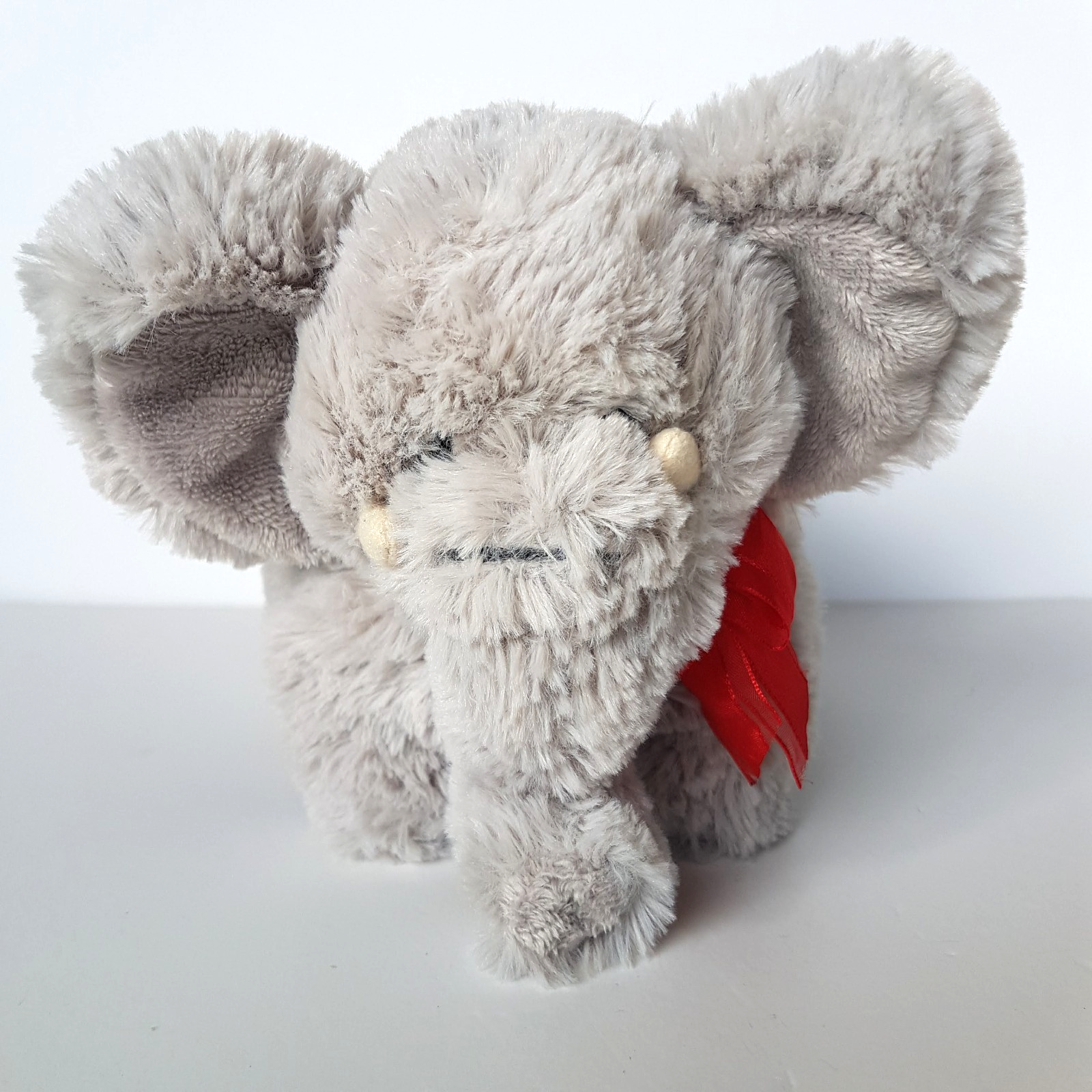 Korimco GREY ELEPHANT Red Heart Plush Small Stuffed Animal Soft Toy Super Cuddly7