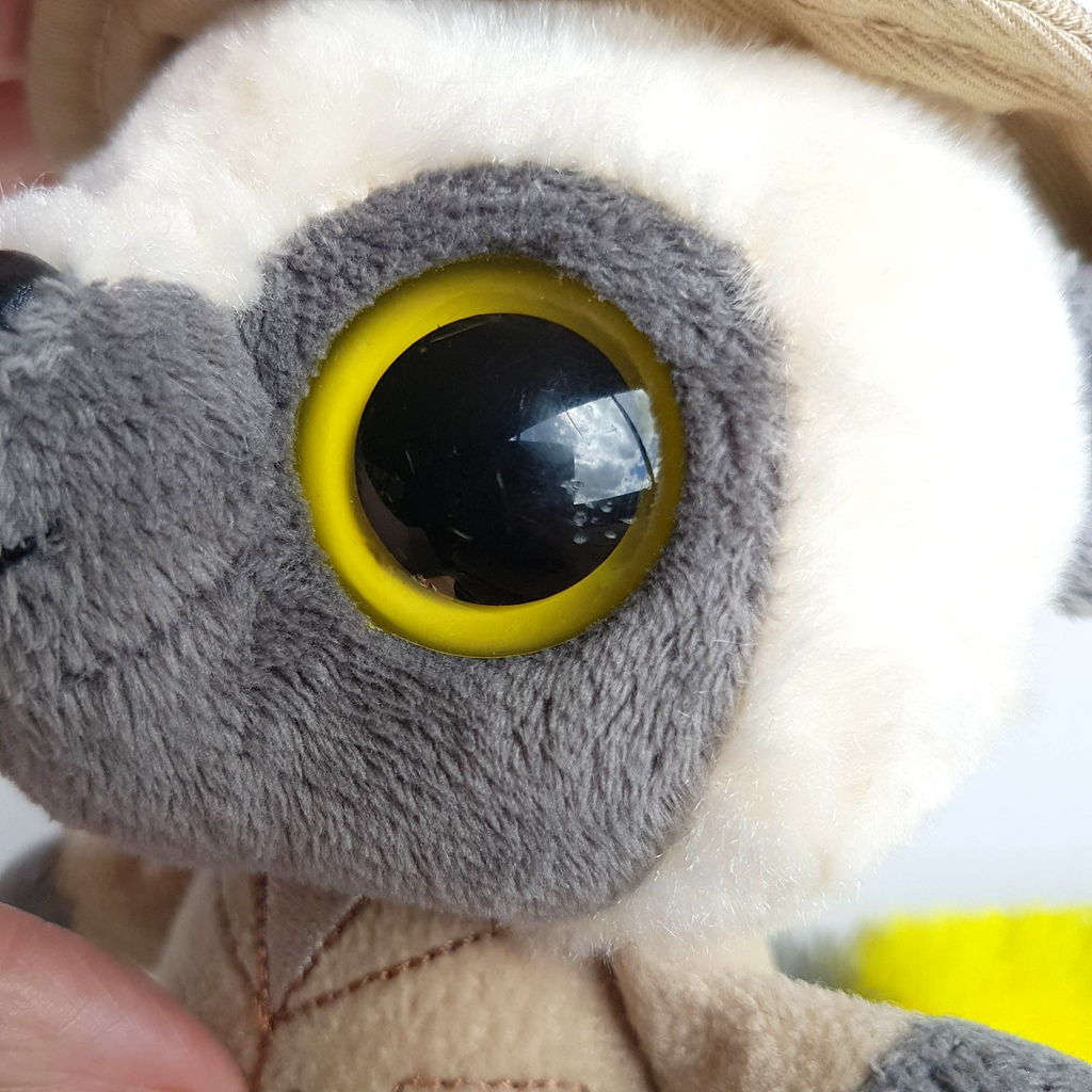 YooHoo Friends ZOO KEEPER LEMUR Plush Soft Toy Stuffed Animal 16cm Big Eyes Toy5