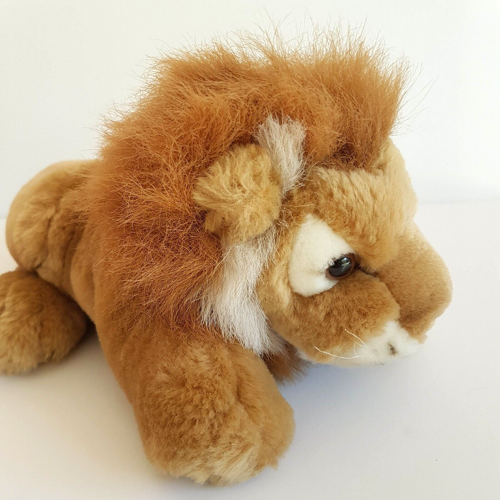 Cuddly LION WILD CAT 30cm Long Plush Soft Toy Safari Stuffed Animal Laying Cute4