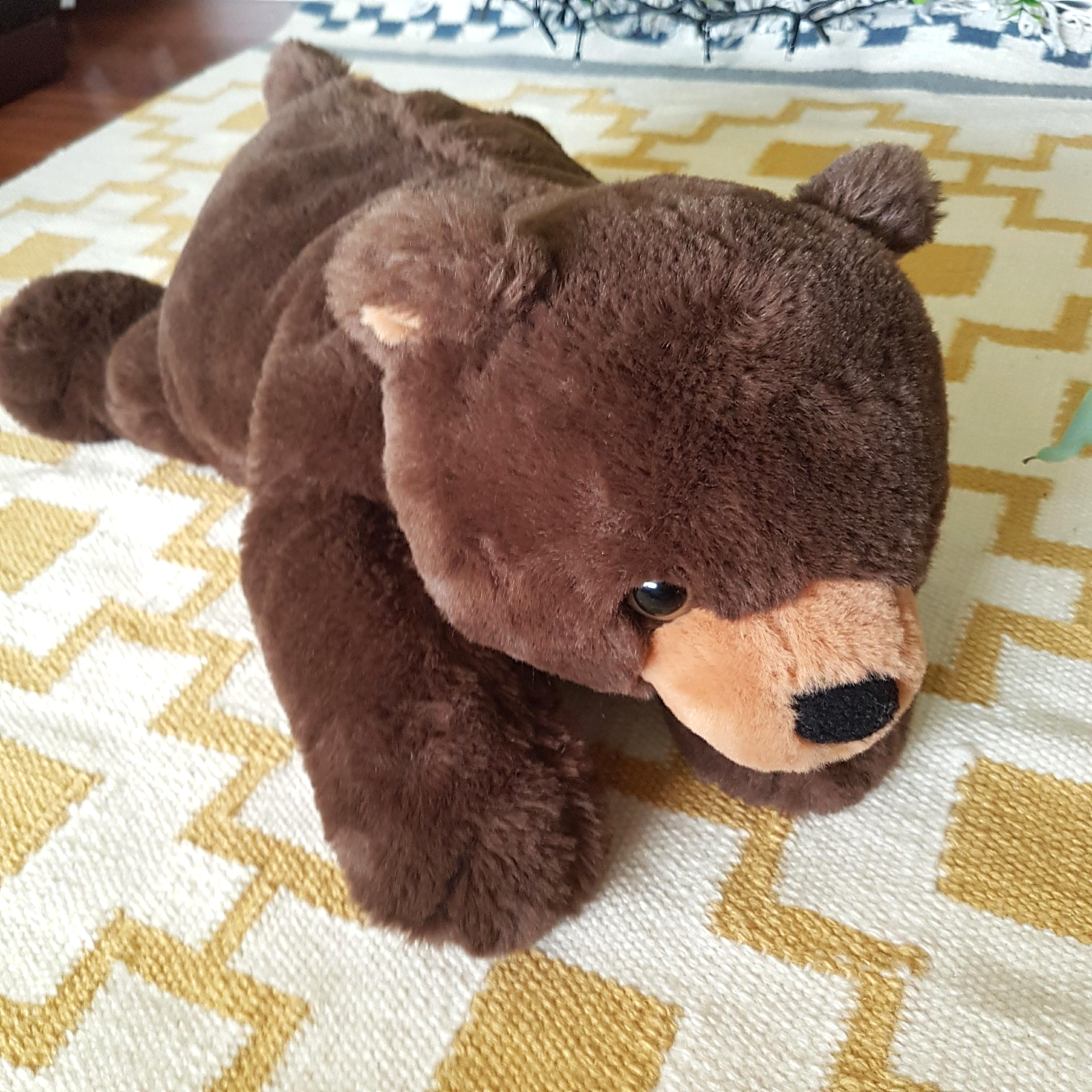 FAO Schwarz LARGE BEAR Plush 49cm Floppy WEIGHTED 1.2kg Stuffed Animal Soft Toy2