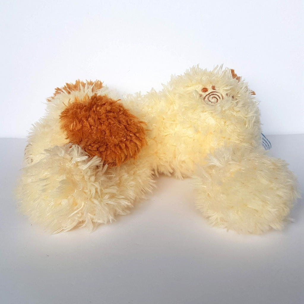 Floppy CREAM CARAMEL DOG Plush Hug Fun Puppy Stuffed Animal Soft Toy Cuddly3