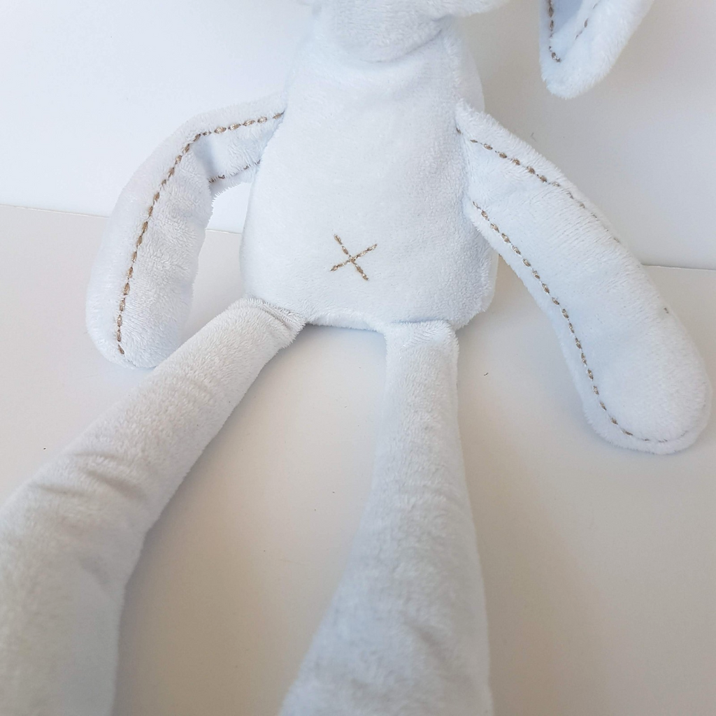 Pumpkin Patch BLUE BUNNY RABBIT Lovey 38cm Plush Baby Comforter Sleep Soft Toy2
