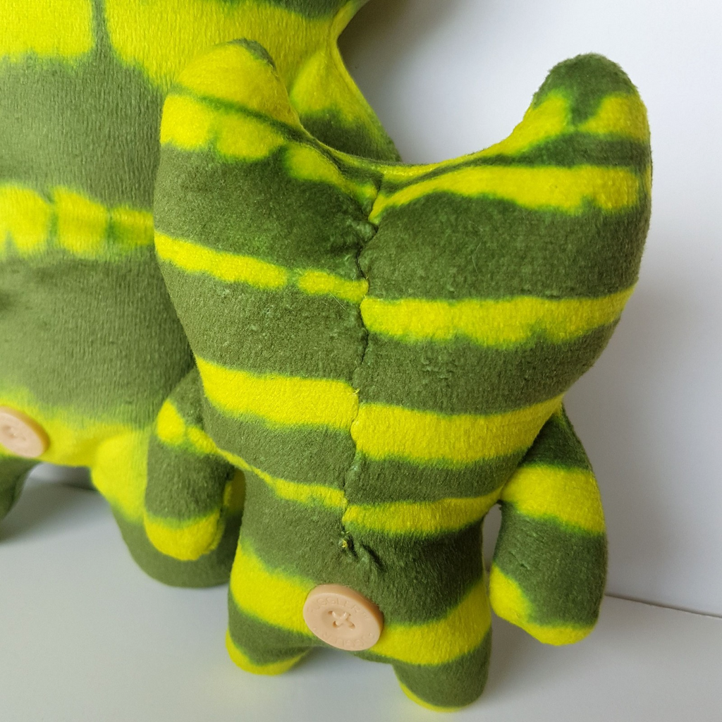 FUGGLER 2023 Laboratory Misfits Indecisive Monster + Mini Green Plush Soft Toys14