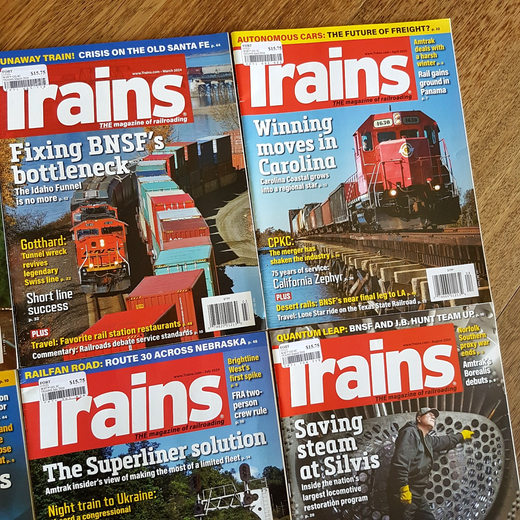 TRAINS MAGAZINE Jan   Dec 2024 Bundle Lot Locomotive Steam Diesel Series Edition2