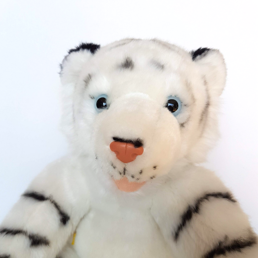 Build A Bear SIBERIAN WHITE TIGER Plush 2012 BAB Retired Stuffed Animal Soft Toy2
