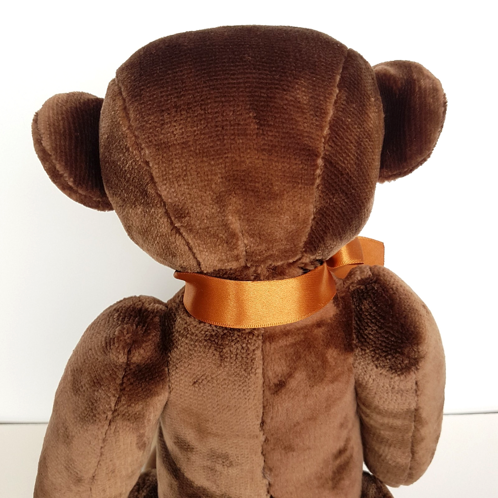 Russ WELLESLEY Teddy Bear Plush 42cm Velveteen RARE Stuffed Animal Soft Toy14