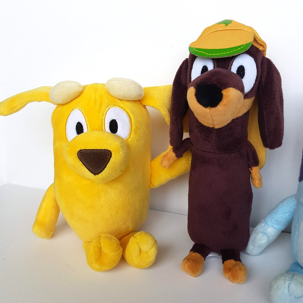 Bluey Plush Lot LUCKY SNICKERS BLUEY Puppy Dog Stuffed Animal Soft Toy Genuine7