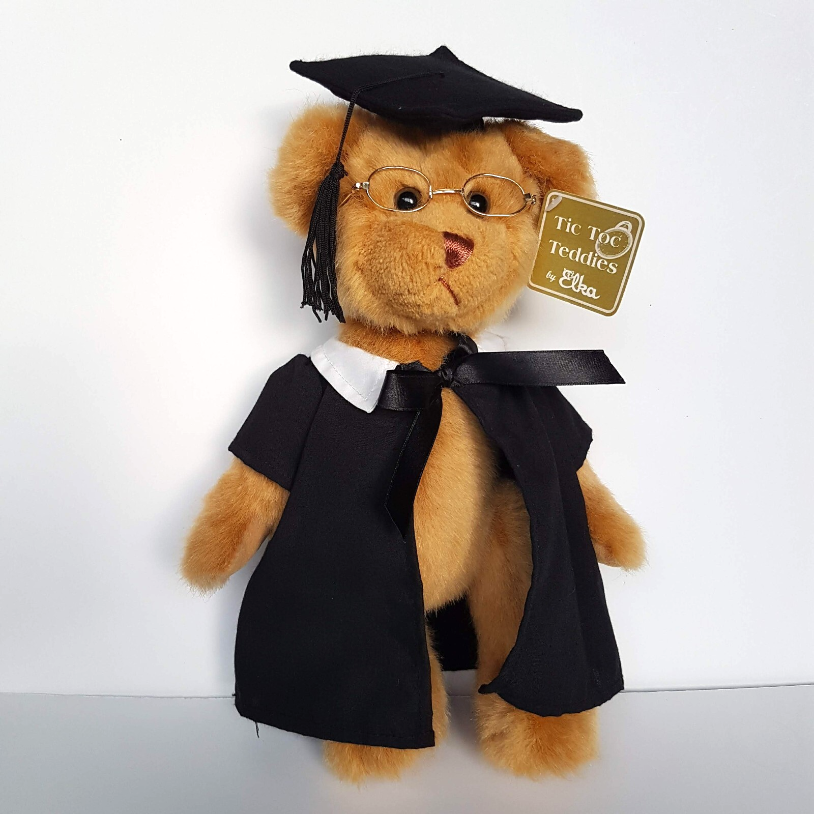 Elka University GRADUATION TEDDY BEAR 32cm Soft Toy School Stuffed Animal Gift0