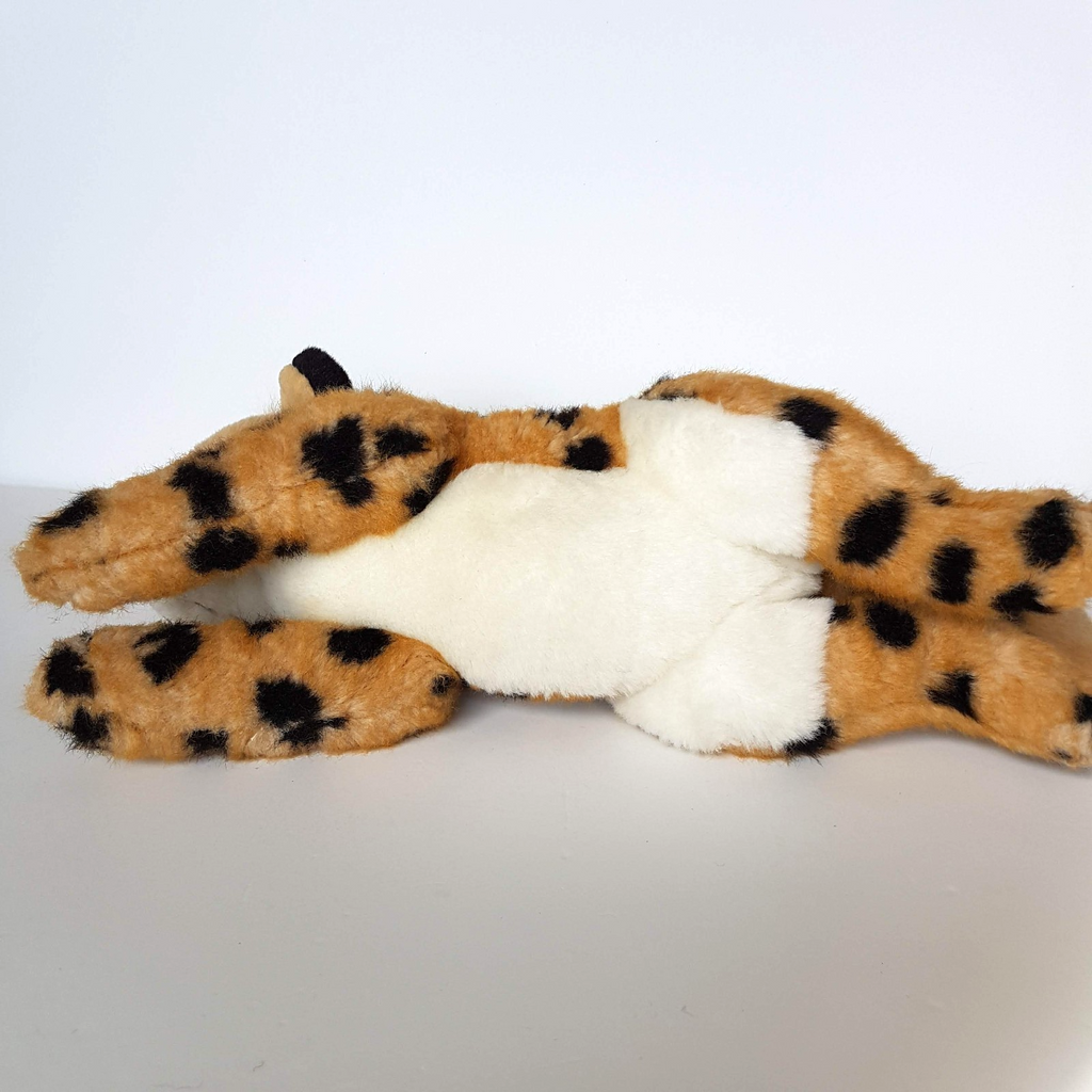 Korimco SERVAL WILD CAT Laying Plush Stuffed Animal Soft Toy Safari Animals Cute9