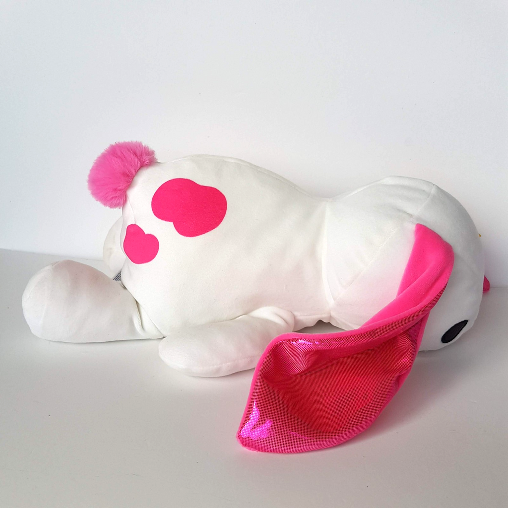 Zuru Hug A Lumps LOLA BUNNY RABBIT 600gms Sensory Weighted Pink White Soft Toy8