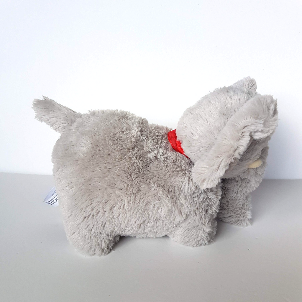 Korimco GREY ELEPHANT Red Heart Plush Small Stuffed Animal Soft Toy Super Cuddly6