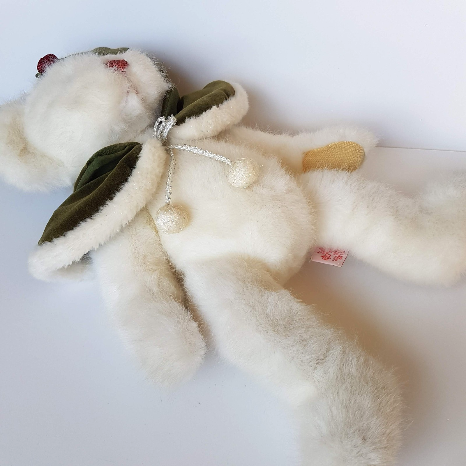 Large Russ TEDDY BEAR CRYSTAL 44cm White Snow Christmas Stuffed Animal Soft Toy10