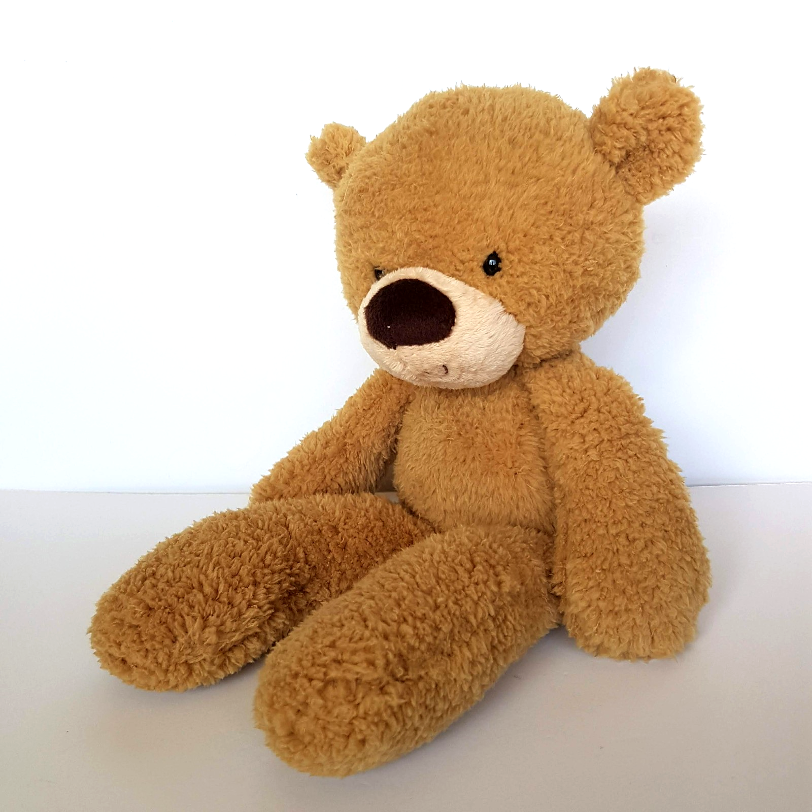 Gund FUZZY TEDDY BEAR Light Caramel Brown 35cm Soft Toy Plush Stuffed Animal Toy0