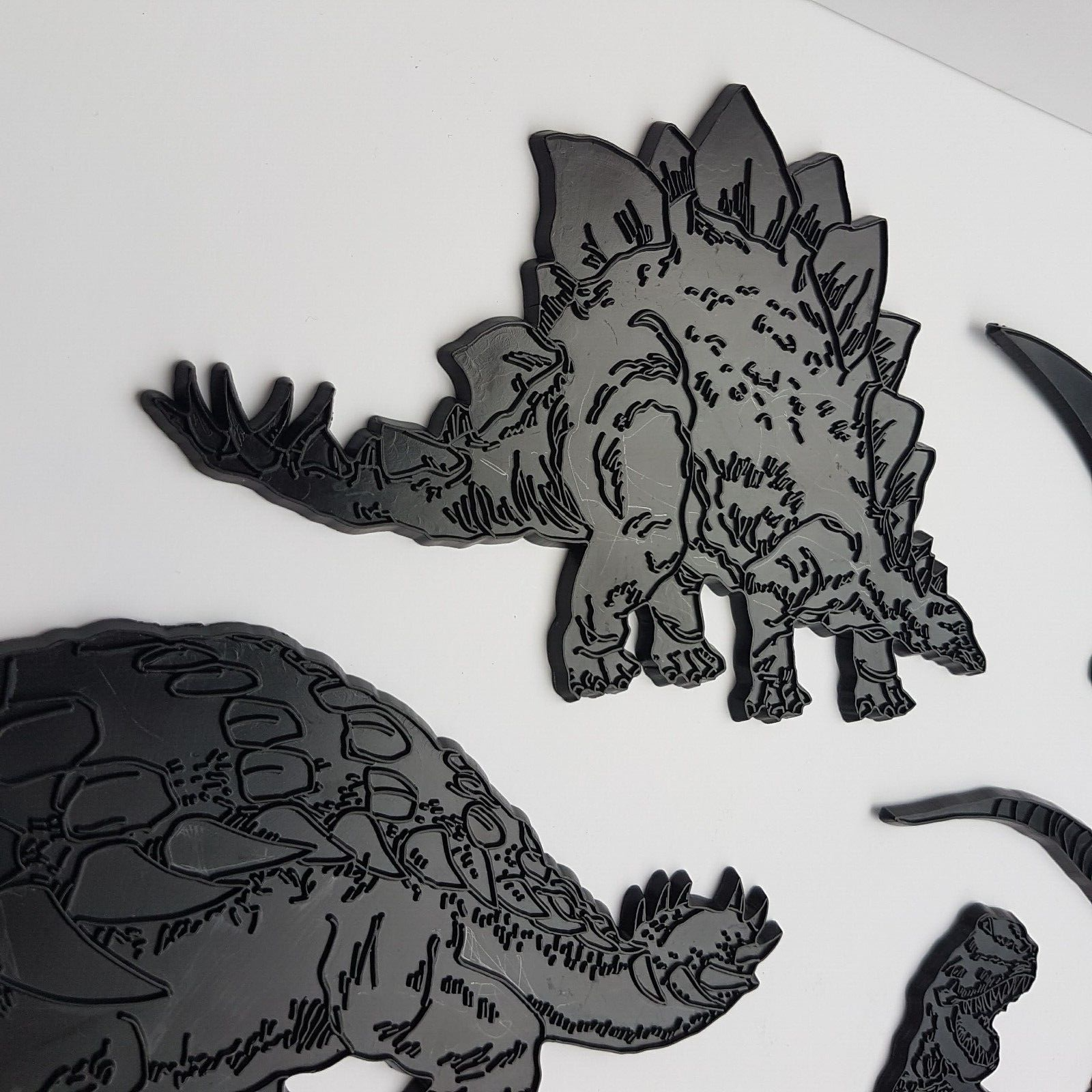 RARE 70s FRANK DOWN Dinosaur Drawing Templates Prehistoric Art Craft Supplies4