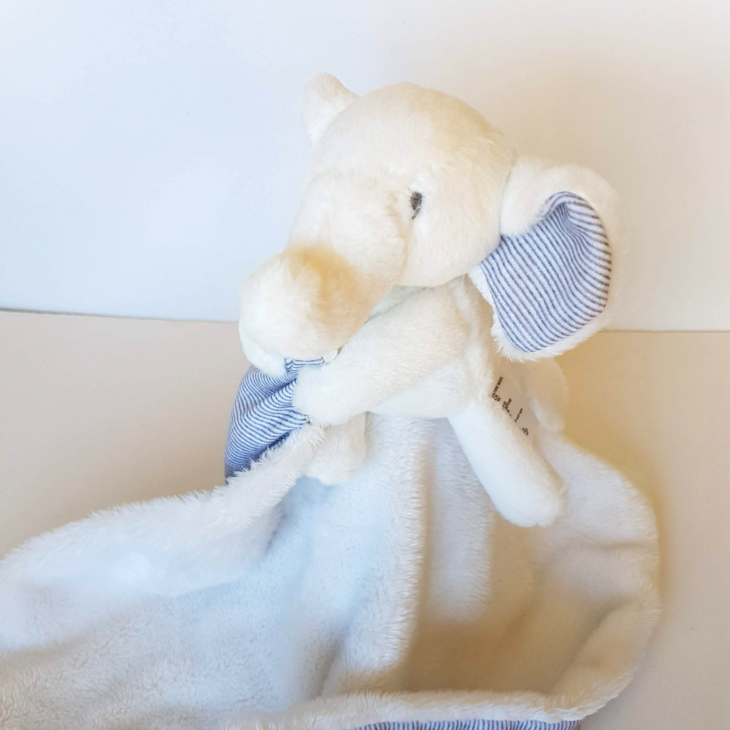 Anko WHITE ELEPHANT Baby Lovey Security Blanket Comforter Plush Soft Toy Sleep2