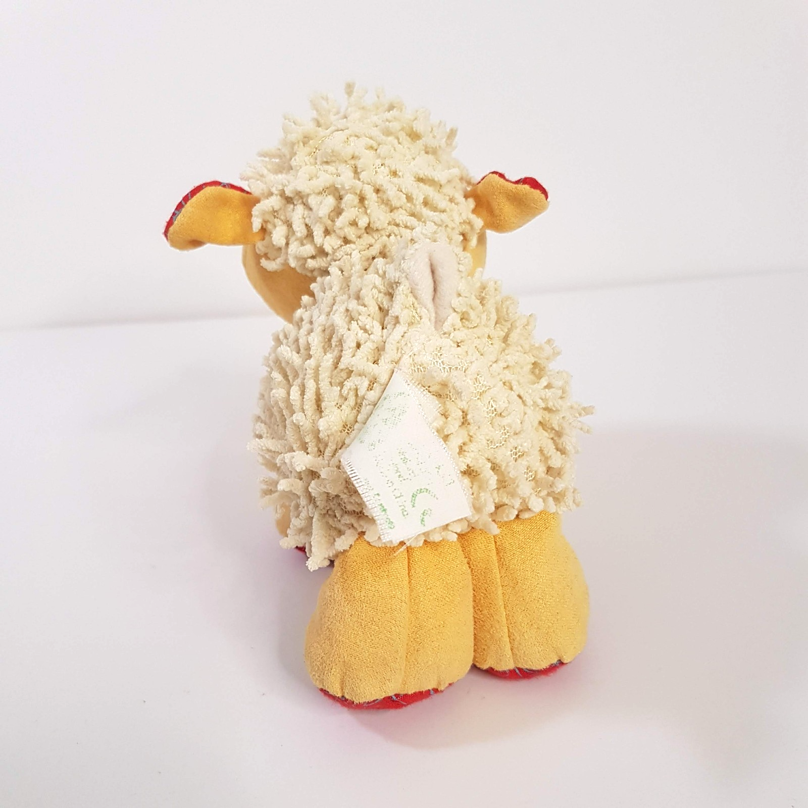 Blossom Farm LAMB BABY RATTLE Chamois Activity Toy Stuffed Animal Soft Toy ELC5