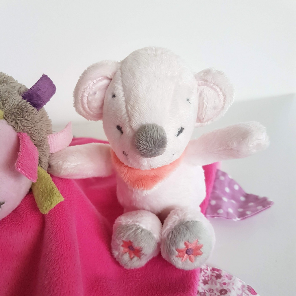 Nattou PORCUPINE ECHIDNA Baby Lovey Security Blanket Comforter + Mouse Soft Toy5