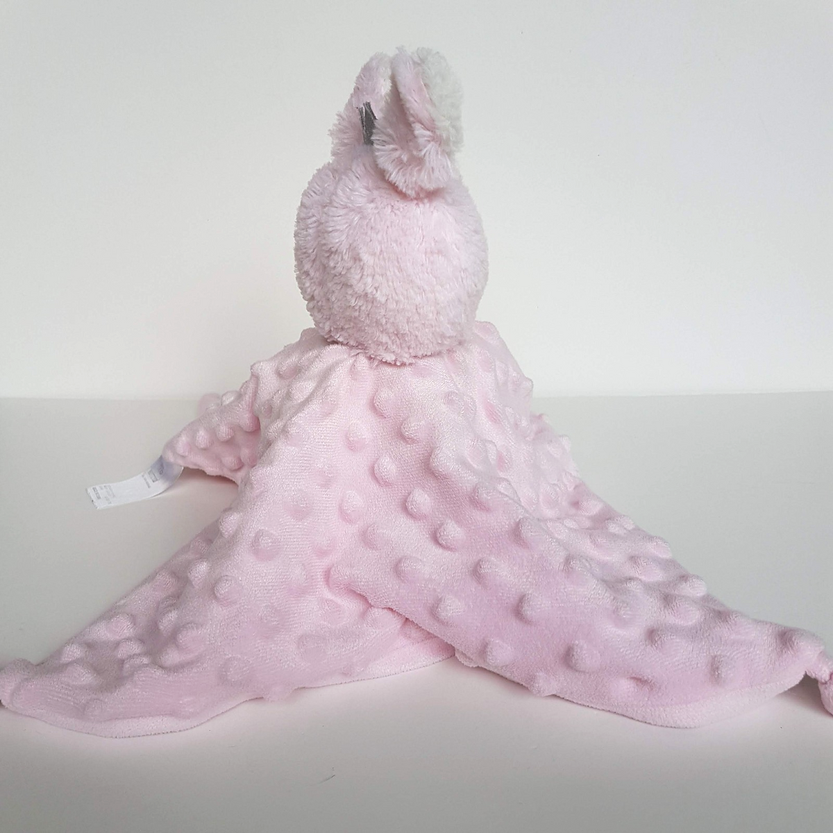 Kids & Co PINK BUNNY Plush Lovey Security Blanket Comforter Sleep Soft Toy Minky7