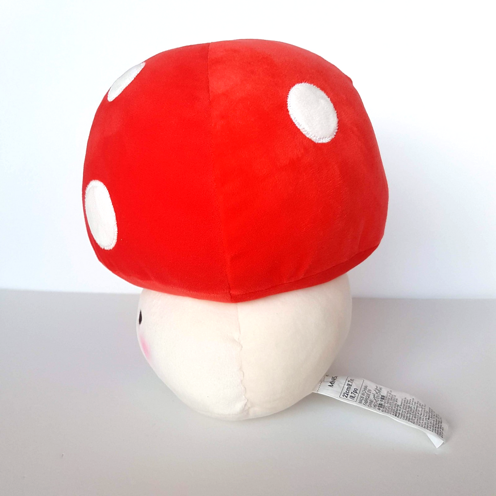 Miniso SPOTTED MUSHROOM Plush 22cm Soft Toy Stuffed Animal Fungi Character Cute5