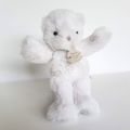 Histoire D'Ours TEDDY BEAR Plush 19cm White Stuffed Animal Small Soft Toy Floppy0