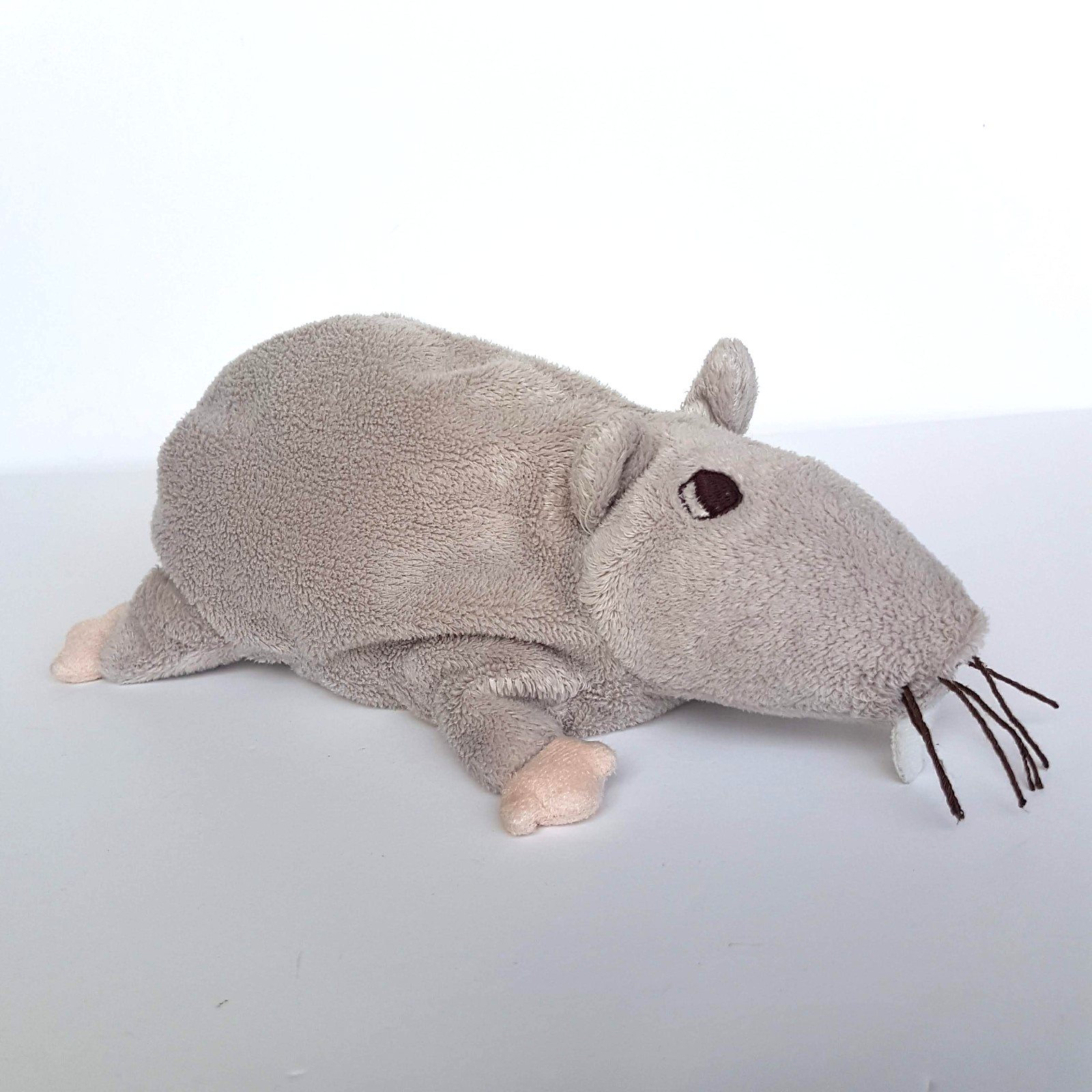 IKEA MINNEN RATTA RAT MOUSE Warm Grey 21cm Plush Stuffed Animal Rodent Soft Toy0