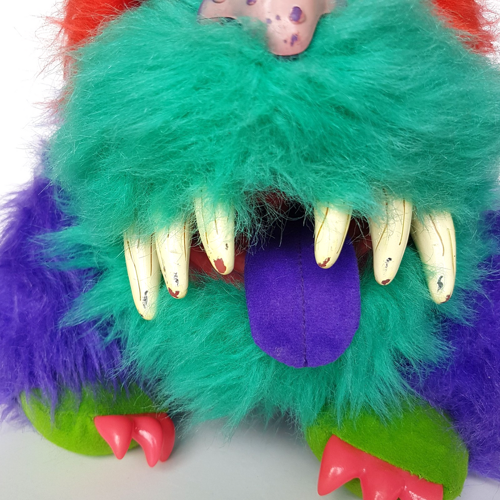 VTG My Pet Monster RARK 1986 Plush Puppet Stuffed AMTOY Soft Toy NO HANDCUFFS2