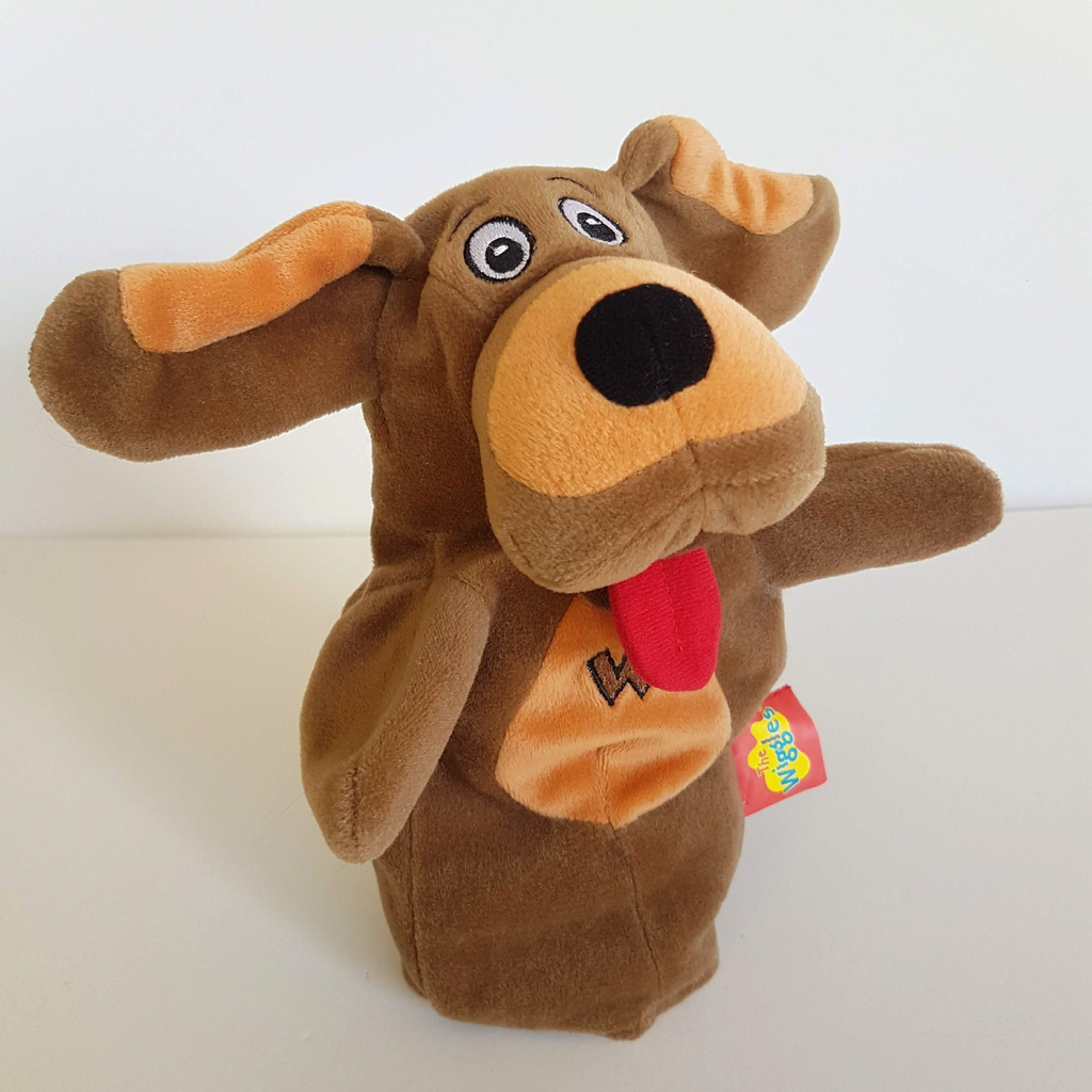 Wiggles WAGS THE DOG PUPPET Plush Soft Toy 2008 Stuffed Animal Puppy Toy 21cm0