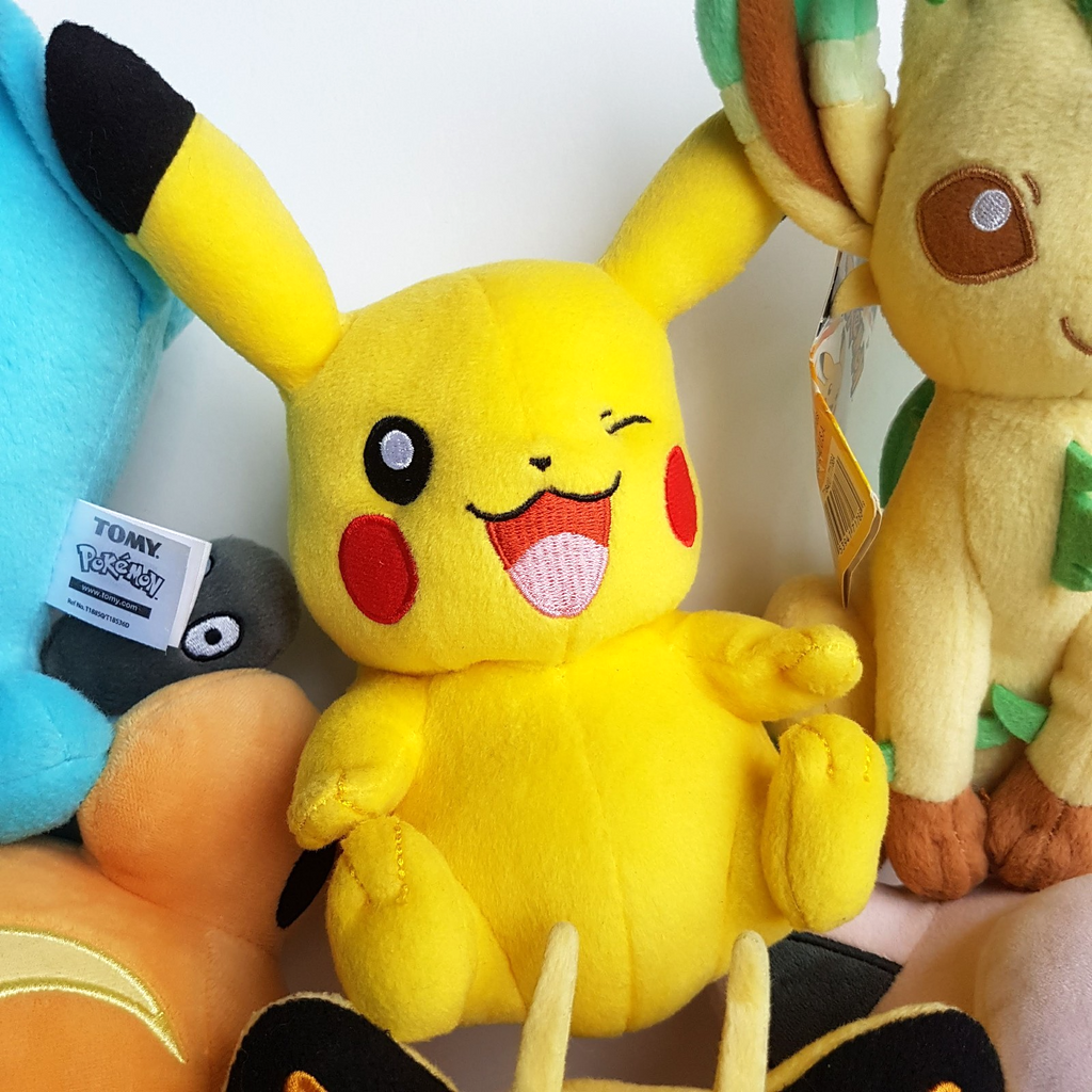 POKEMON PLUSH LOT Meowth Leafeon Wombbuffet Pikachu Jigglypuff Nintendo Soft Toy2