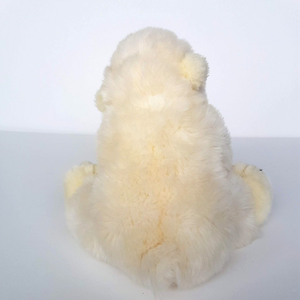 Sea World WHITE POLAR BEAR 19cm Stuffed Animal 2008 Arctic Bear Soft Toy Cute3