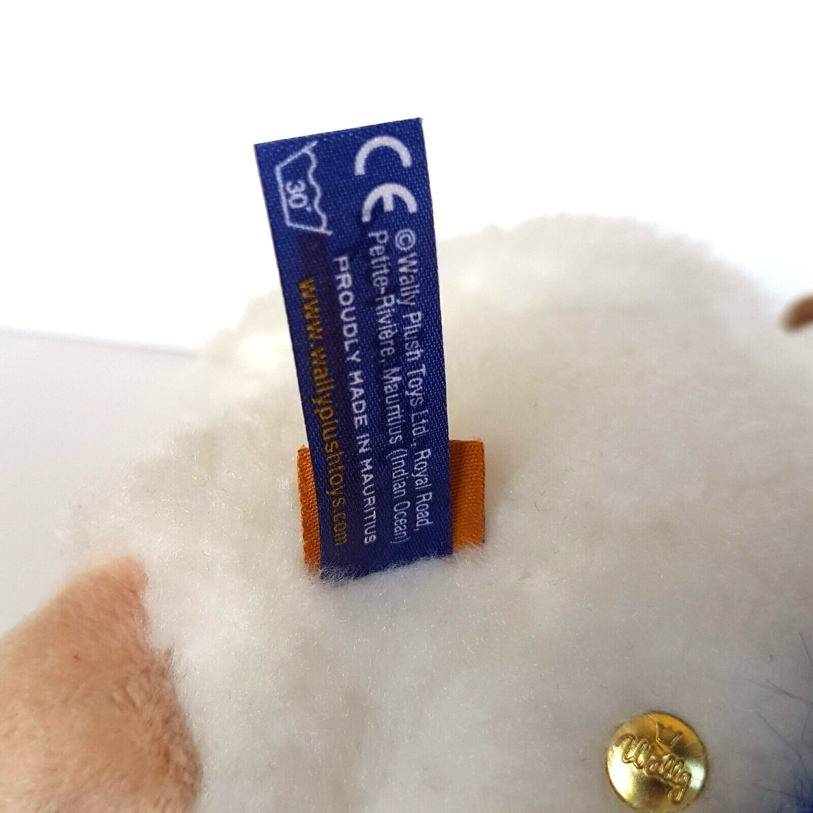 Wally WHITE DODO Plush 35cm Extinct Stuffed Animal Soft Toy White Bird Hat Blue11