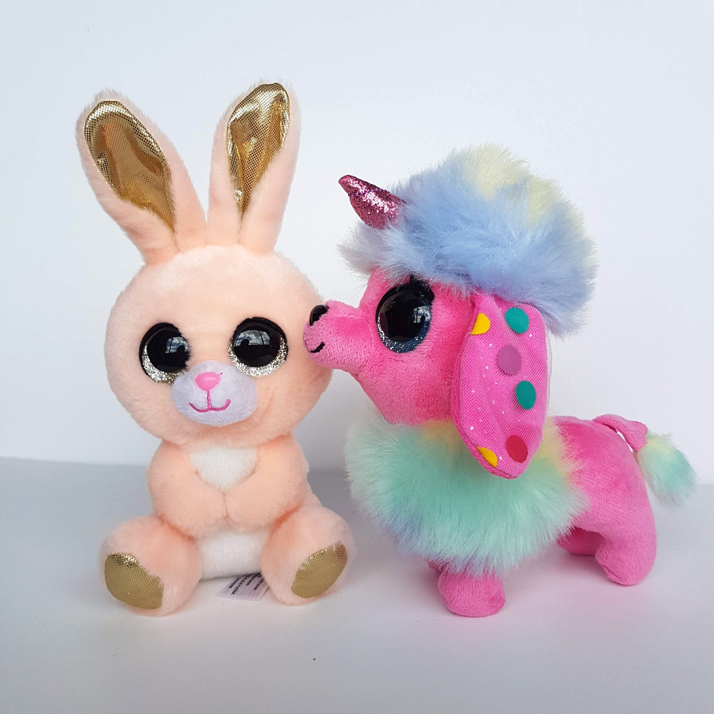 Coco Surprise BUNNY & POODLE UNICORN Plush Stuffed Animal Soft Toy Glitter Eyes3