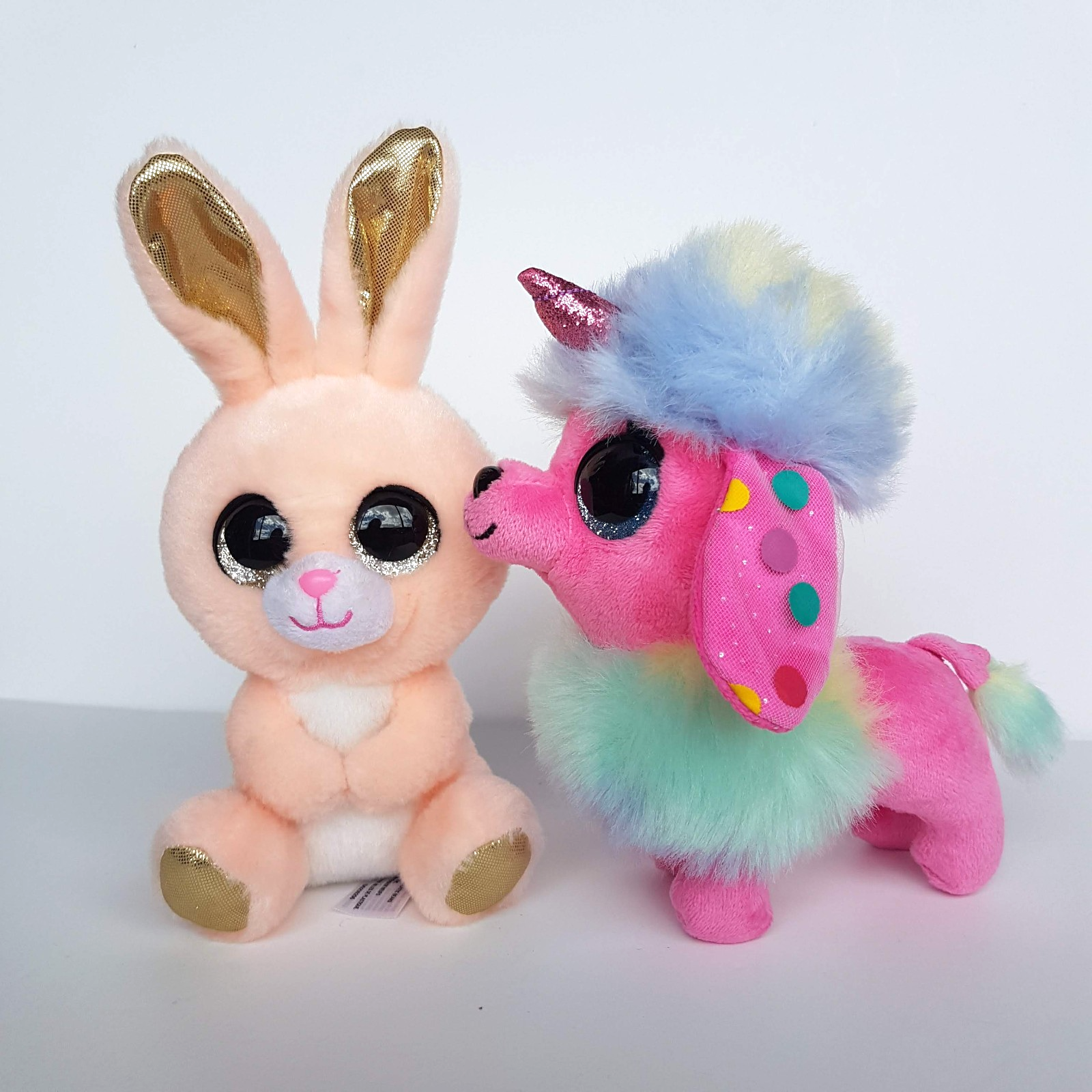 Coco Surprise BUNNY & POODLE UNICORN Plush Stuffed Animal Soft Toy Glitter Eyes3