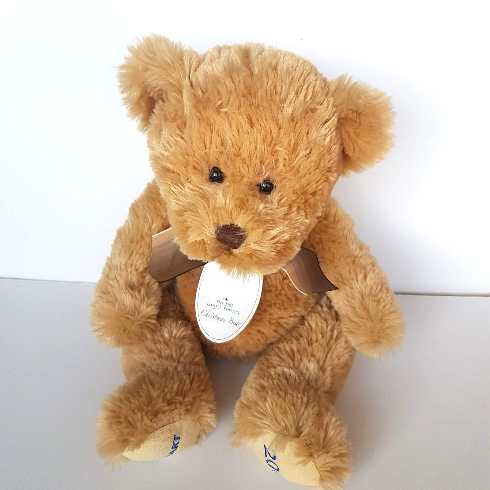 Damart CHRISTMAS 2007 TEDDY BEAR Plush 36cm Stuffed Animal Soft Toy Limited TAGS2