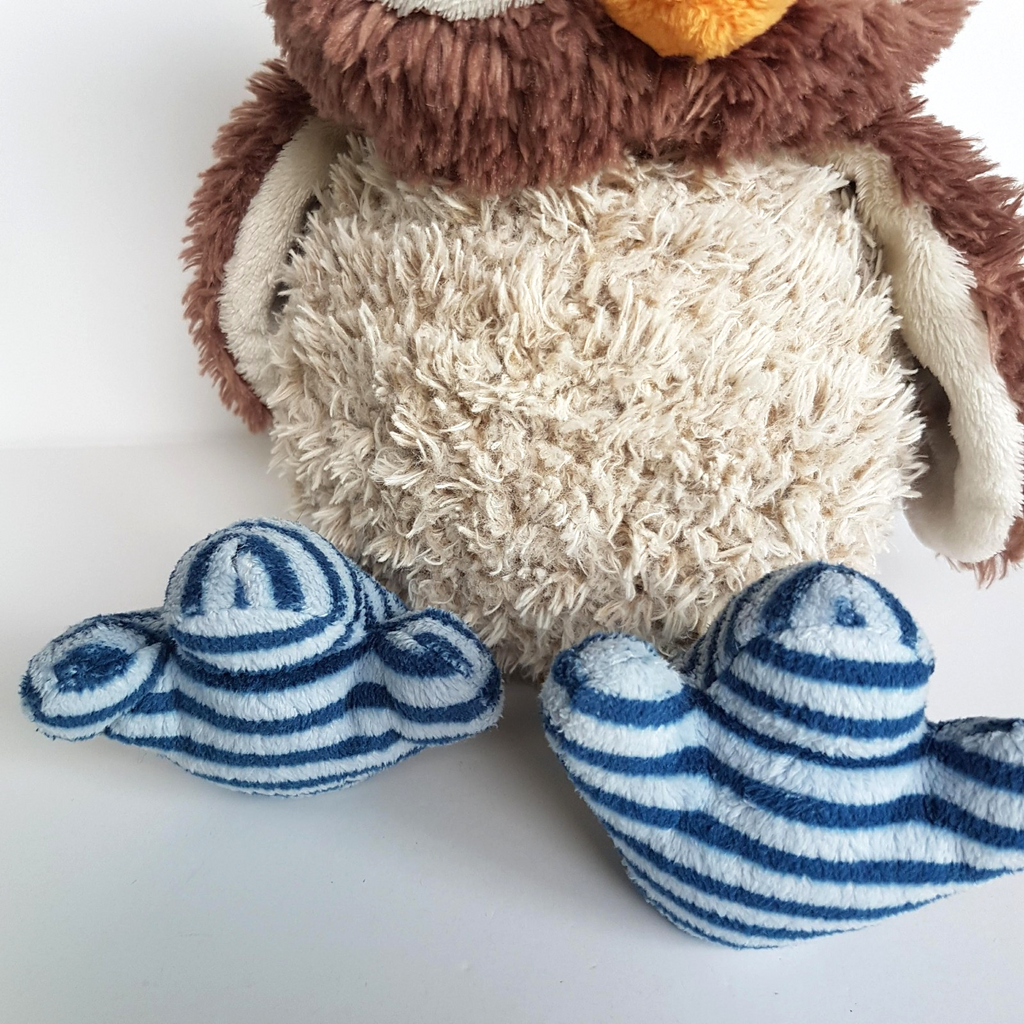 Nici OSCAR OWL BIRD 34cm Rotatable Head Plush Stuffed Animal Soft Toy Cuddly EUC2
