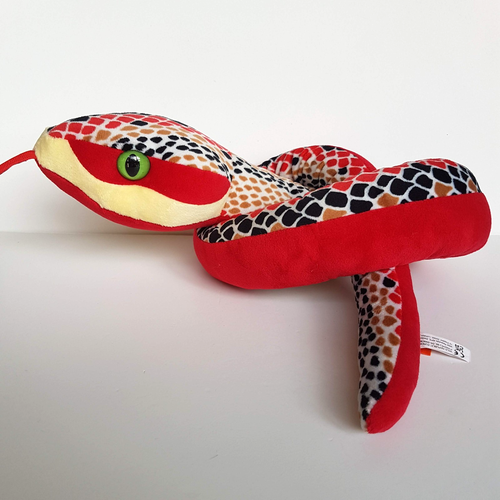 Wild Republic  130cm SNAKE Reptile Plush Soft Toy Stuffed Animal Red Black Green4