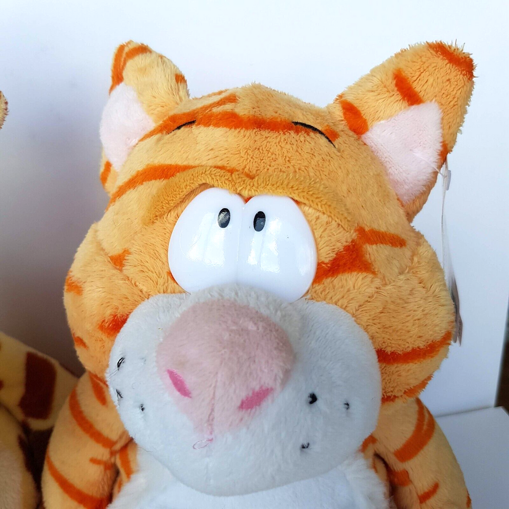 Korimco GIRAFFE + GINGER CAT Plush 28cm Soft Toy Stuffed Animal Belly Button4