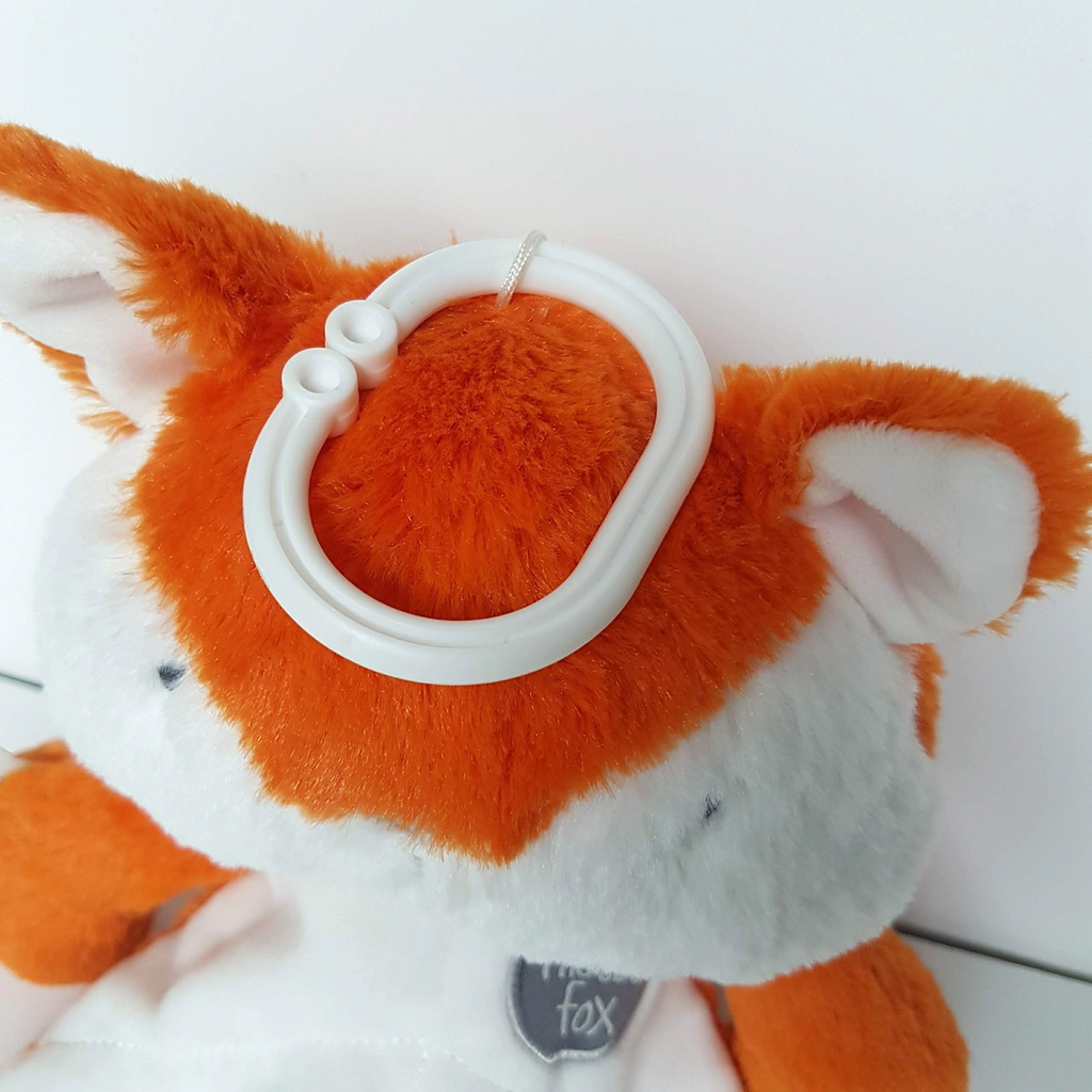 O.B Designs PHOEBE FOX Plush Comforter Lovey Security Blanket Hanger Orange Cute4