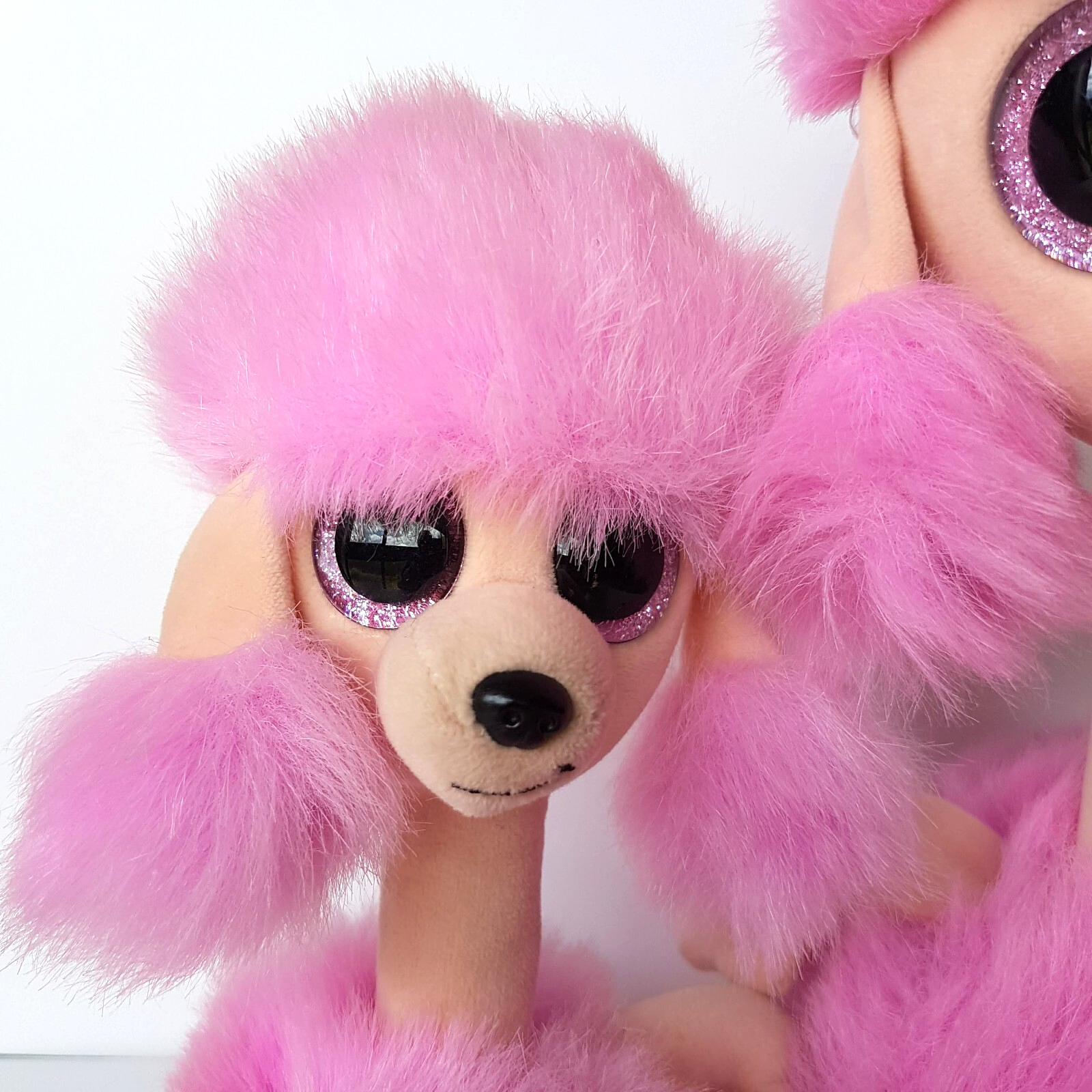 TY Beanie Boos CAMILLA Poodle Dog Mum Pup 13" 9" Plush Stuffed Animal Soft Toy4