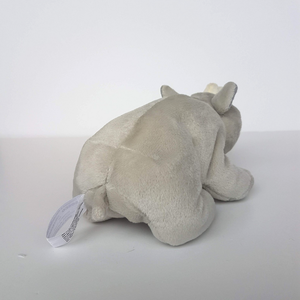 Leosco Korimco GREY RHINO Safari 22cm Plush Soft Toy Stuffed Animal Beanbag Cute6